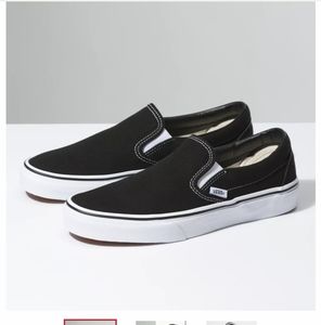 Vans Slip On Shoes Black Size 8